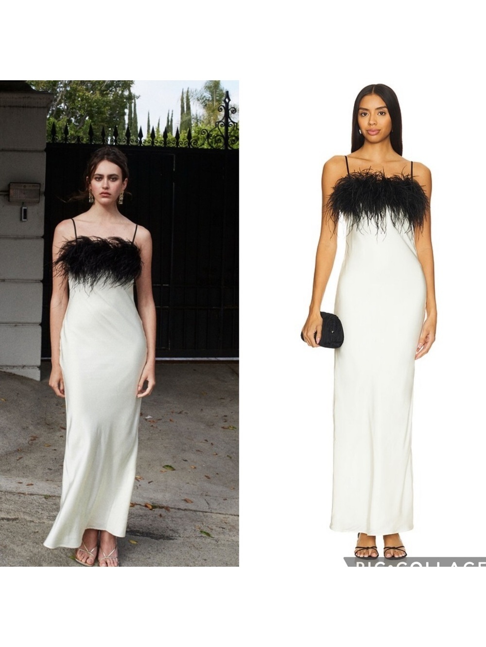 DELFI Lady Dress in Ivory & Black